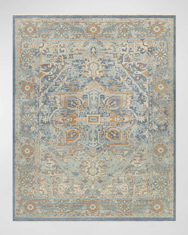 Cappadocia Pale Blue Hand-Knotted Rug, 10' x 14'